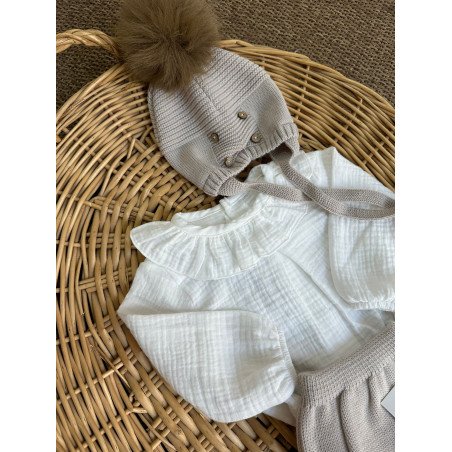 GORRO POM NATURAL