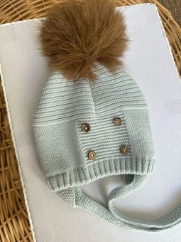 GORRO POM NATURAL