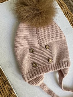 GORRO POM NATURAL