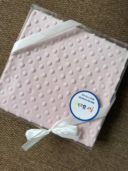 MANTA TOPITOS ROSA BEBE