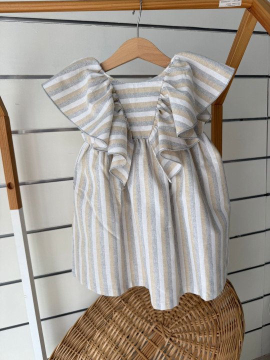 VESTIDO LINO RAYAS