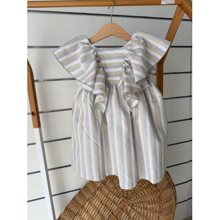 VESTIDO LINO RAYAS