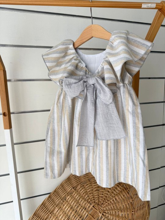 VESTIDO LINO RAYAS