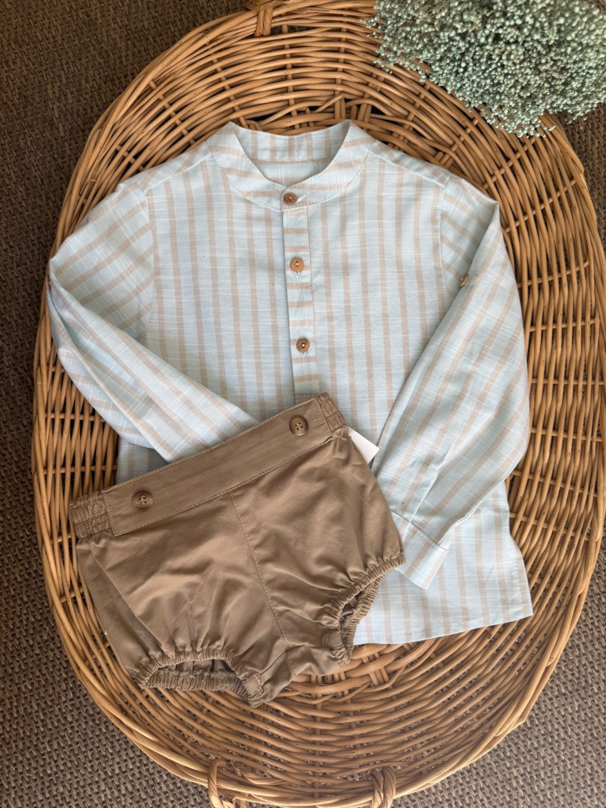 CAMISA RAYAS AGUA