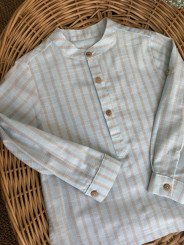 CAMISA RAYAS AGUA