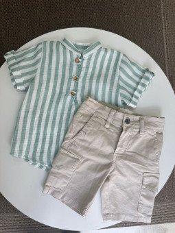 CAMISA ALAMARES RAYAS