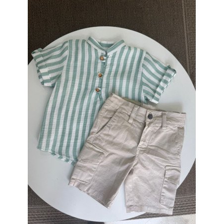 CAMISA ALAMARES RAYAS